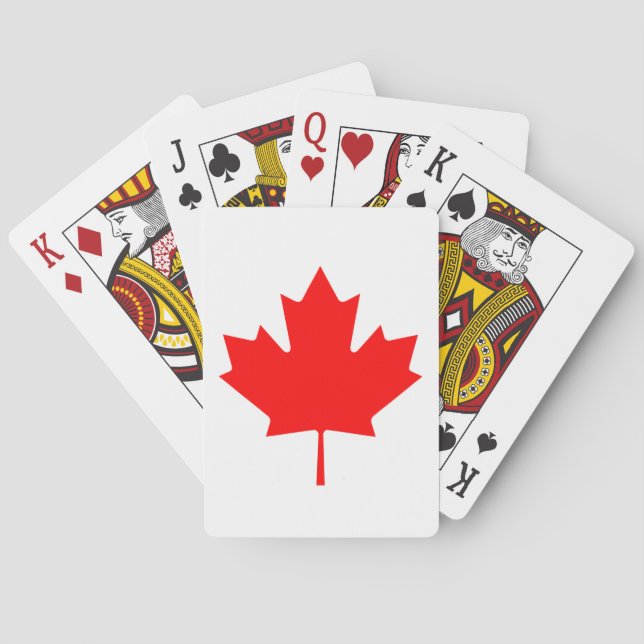 Jeu De Cartes Drapeau du Canada (dos)