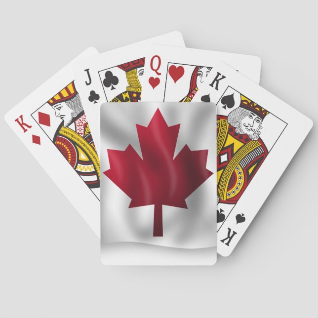 Jeu De Cartes Drapeau du Canada (dos)