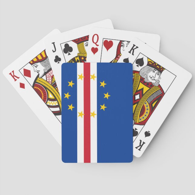 Jeu De Cartes Drapeau du Cap Vert (dos)