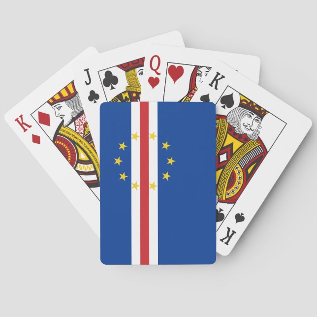 Jeu De Cartes Drapeau du Cap-Vert (dos)