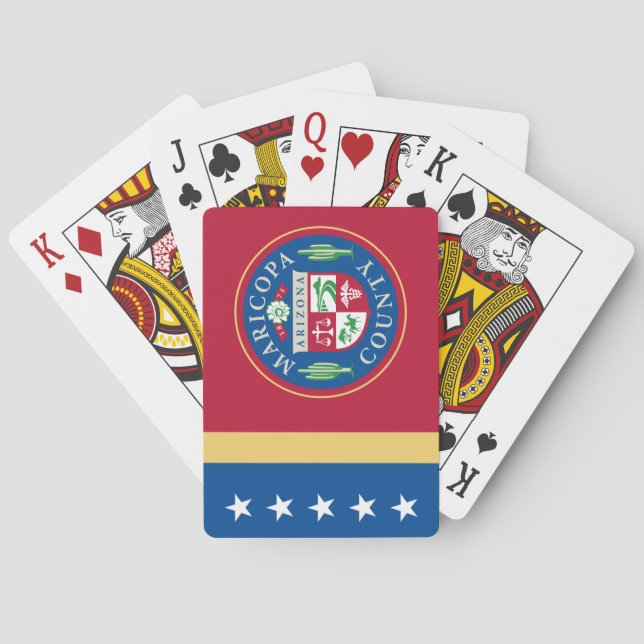 Jeu De Cartes Drapeau du comté de Maricopa (Arizona) (dos)