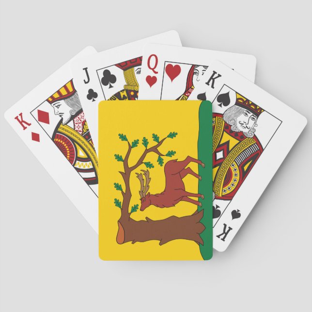 Jeu De Cartes Drapeau du comté historique du Berkshire (dos)