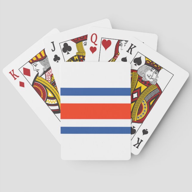 Jeu De Cartes Drapeau du Costa Rica (dos)