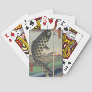 Jeu De Cartes Drapeau du Festival japonais du poisson Koi Hirosh