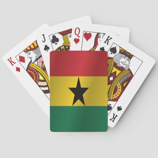 Jeu De Cartes Drapeau du Ghana (dos)