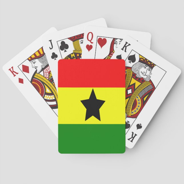 Jeu De Cartes Drapeau du Ghana (dos)