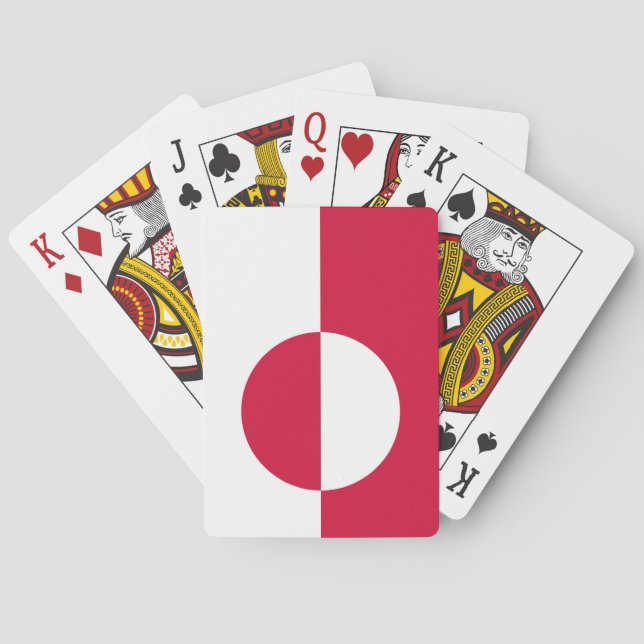 Jeu De Cartes Drapeau du Groenland (dos)