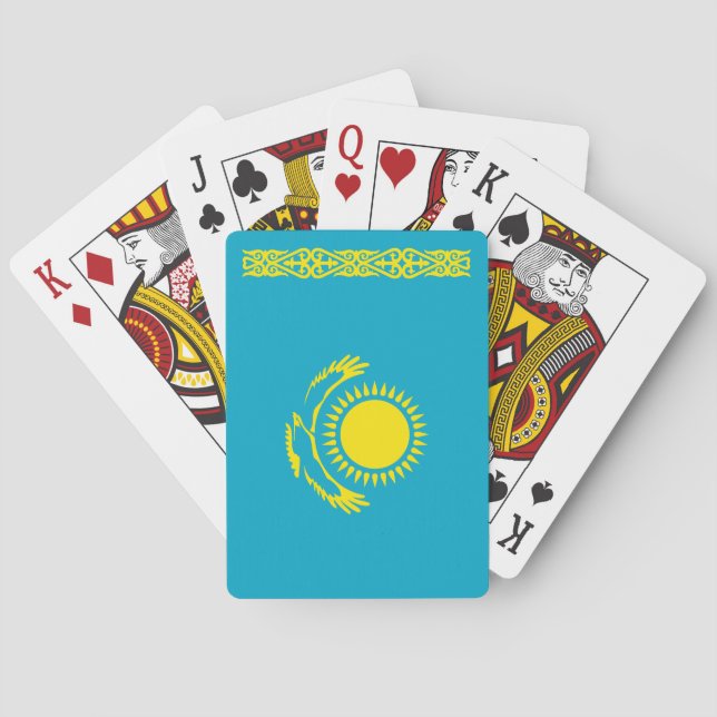 Jeu De Cartes Drapeau du Kazakhstan (dos)