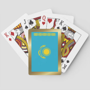 Jeu De Cartes Drapeau du Kazakhstan Jouer des cartes