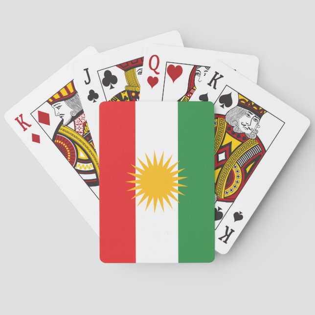 Jeu De Cartes Drapeau du Kurdistan (dos)
