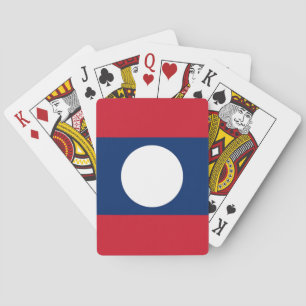 Jeu De Cartes Drapeau du Laos