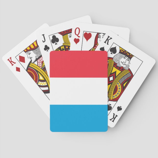 Jeu De Cartes Drapeau du Luxembourg (dos)