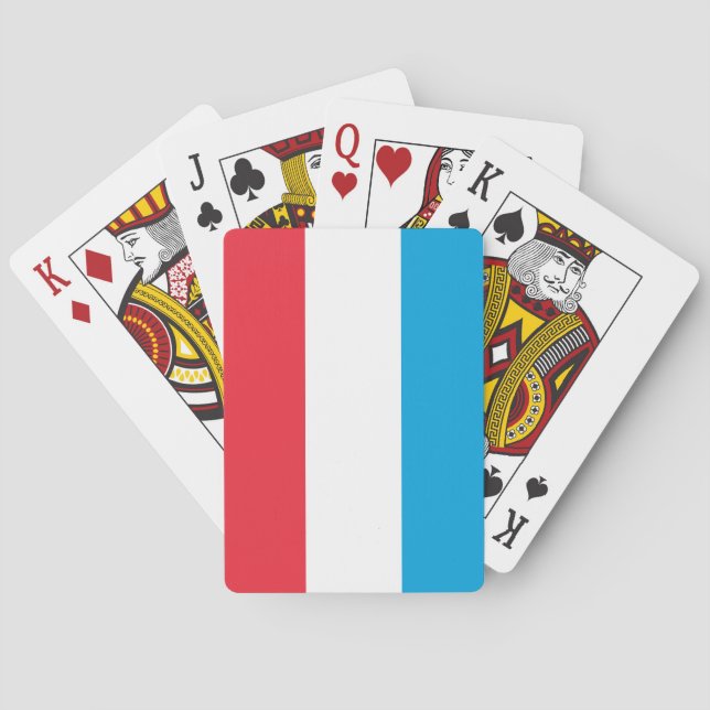 Jeu De Cartes Drapeau du Luxembourg (dos)
