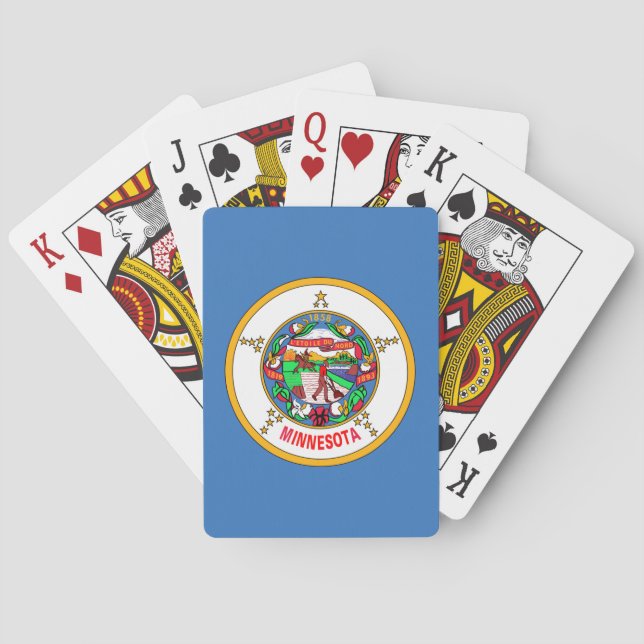 Jeu De Cartes Drapeau du Minnesota (dos)