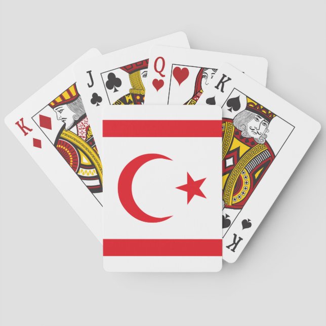 Jeu De Cartes Drapeau du nord de la Chypre (dos)