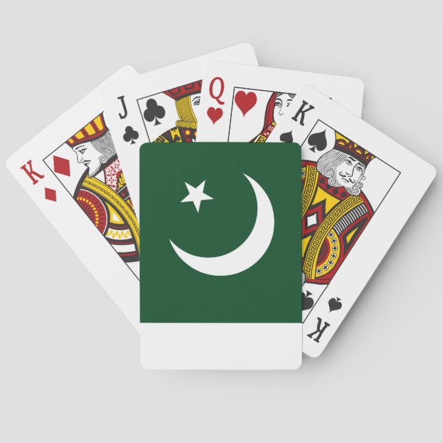 Jeu De Cartes Drapeau du Pakistan (dos)