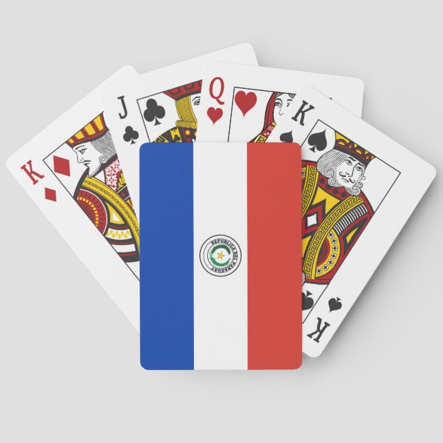 Jeu De Cartes Drapeau du Paraguay (dos)
