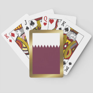 Jeu De Cartes Drapeau du Qatar Jouer des cartes