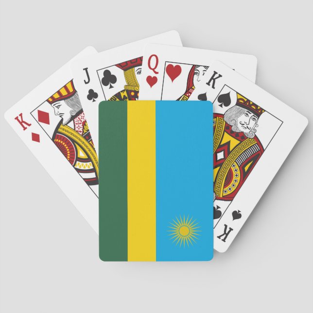 Jeu De Cartes Drapeau du Rwanda (dos)