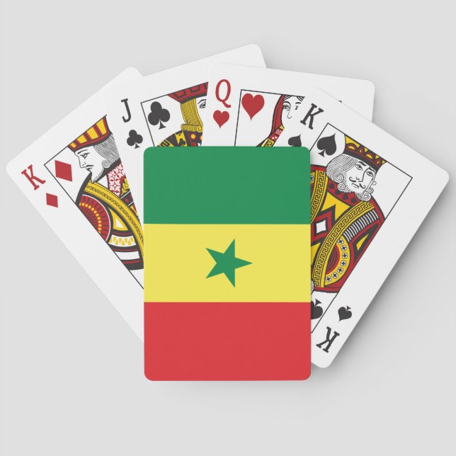 Jeu De Cartes Drapeau du Sénégal (dos)