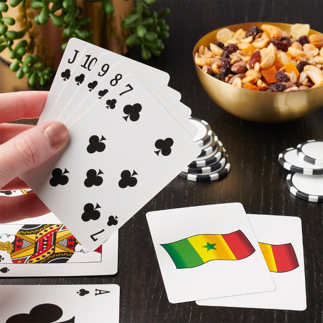 Jeu De Cartes Drapeau du Sénégal Fierté sénégalaise Vert Jaune R (Créateur téléchargé)