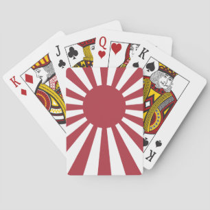 Jeu De Cartes Drapeau du Soleil Levant impérial japonais, d'Edo 