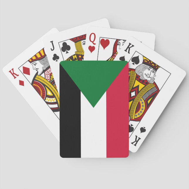 Jeu De Cartes Drapeau du Soudan (dos)