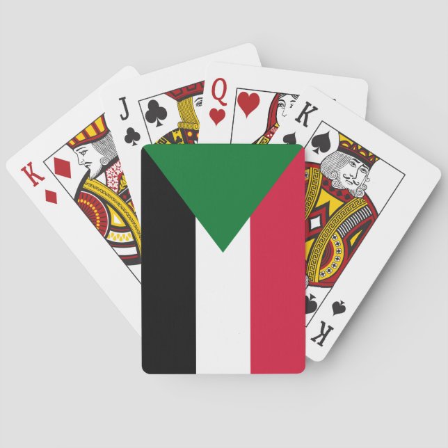 Jeu De Cartes Drapeau du Soudan (dos)
