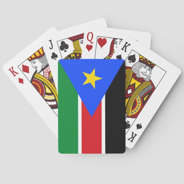 Jeu De Cartes Drapeau du Soudan du Sud (dos)