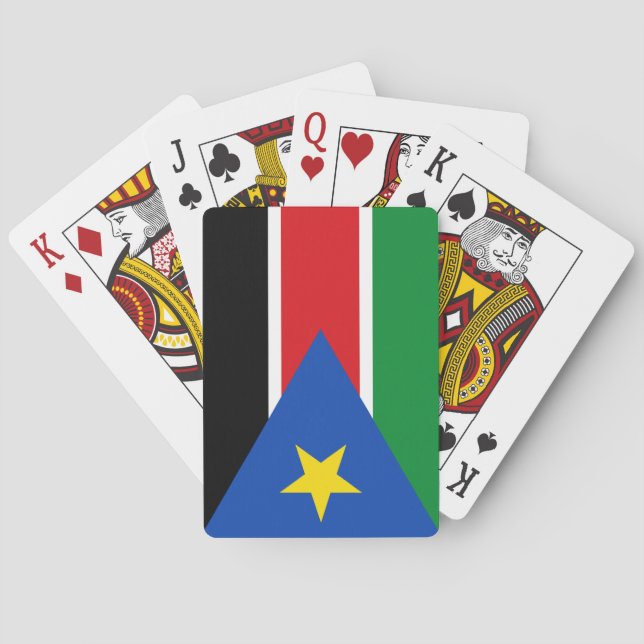Jeu De Cartes Drapeau du Soudan du Sud (Afrique) (dos)