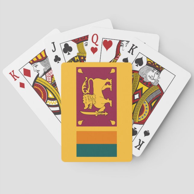 Jeu De Cartes Drapeau du Sri Lanka (dos)