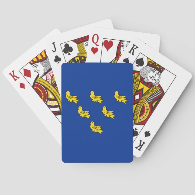 Jeu De Cartes Drapeau du Sussex (dos)