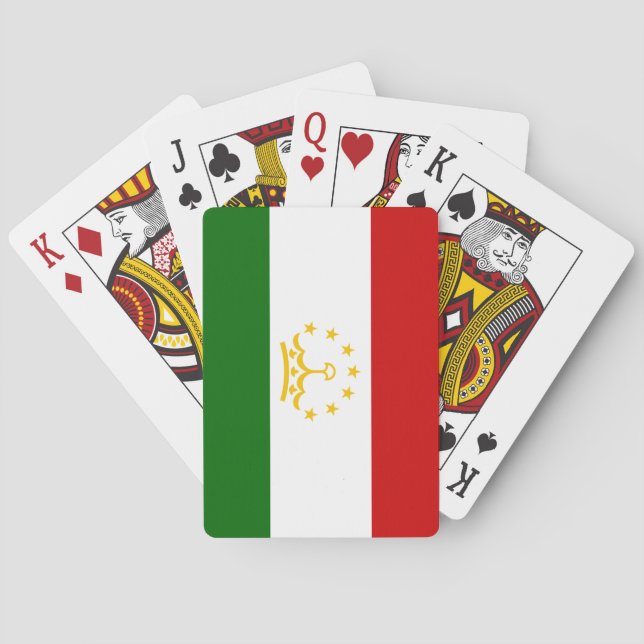 Jeu De Cartes Drapeau du Tadjikistan (dos)