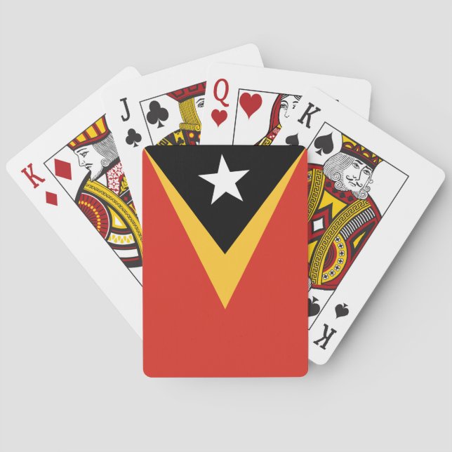 Jeu De Cartes Drapeau du Timor oriental (dos)
