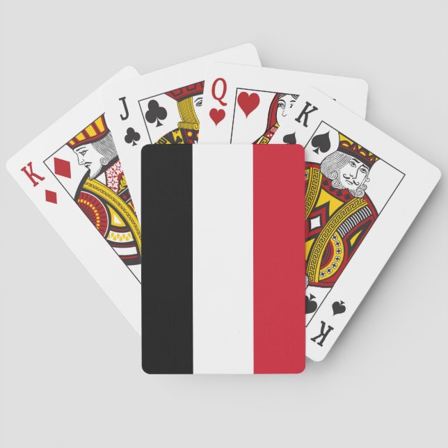Jeu De Cartes Drapeau du Yémen (dos)