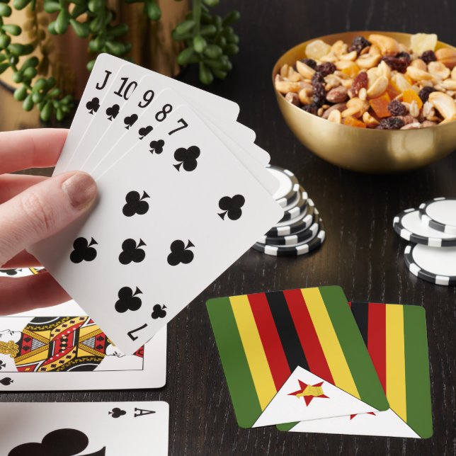 Jeu De Cartes drapeau du Zimbabwe (In Situ)