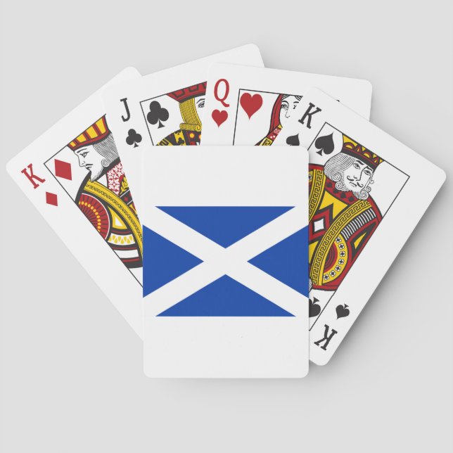 Jeu De Cartes Drapeau écossais - Image de haute qualité (dos)