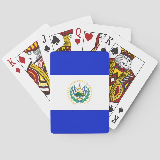 Jeu De Cartes Drapeau El Salvador (dos)