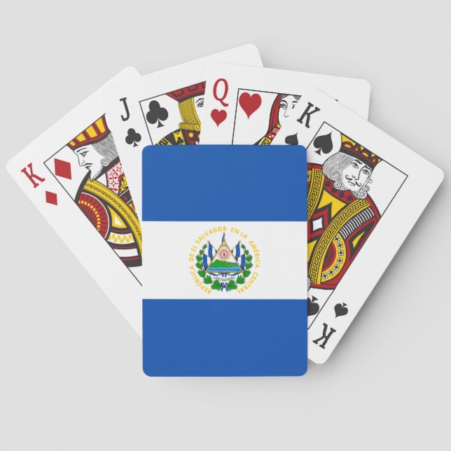 Jeu De Cartes Drapeau El Salvador (dos)