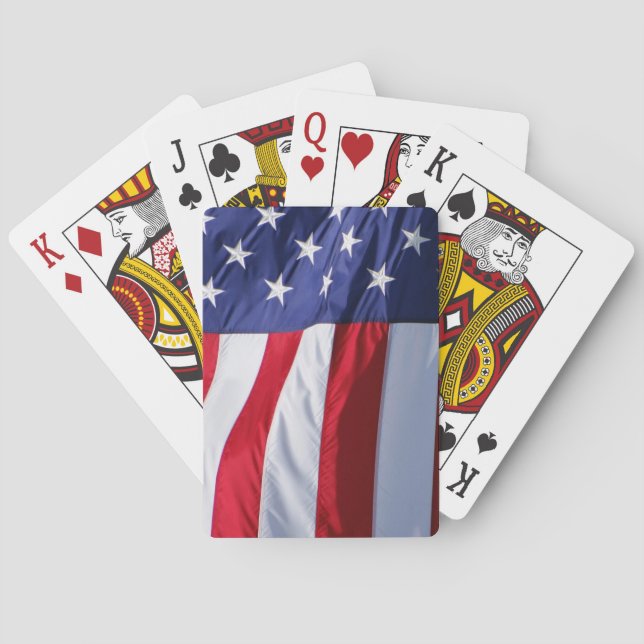 Jeu De Cartes Drapeau Etats-Unis (dos)