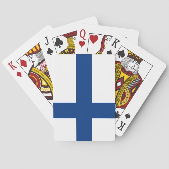 Jeu De Cartes Drapeau finlandais (Finlande) (dos)