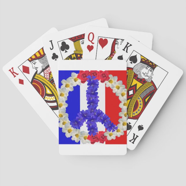Jeu De Cartes drapeau français (dos)