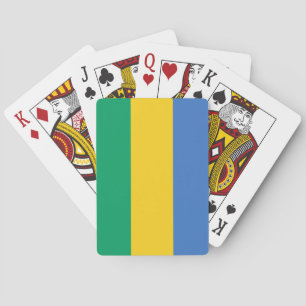 Jeu De Cartes Drapeau Gabon