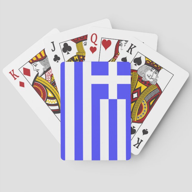 Jeu De Cartes Drapeau Grec Totalement (dos)