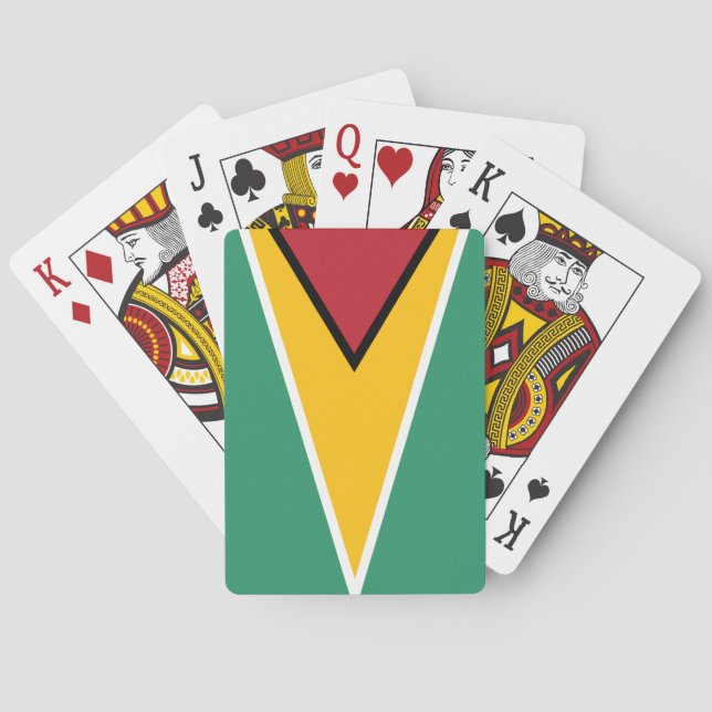 Jeu De Cartes Drapeau Guyana (dos)