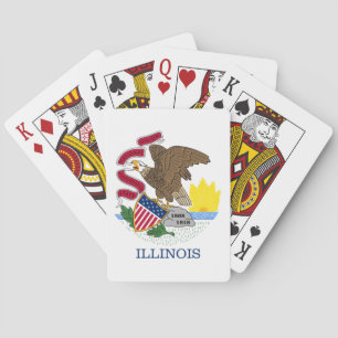 JEU DE CARTES DRAPEAU ILLINOIS