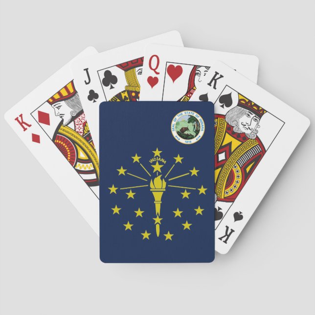 Jeu De Cartes Drapeau Indiana (dos)