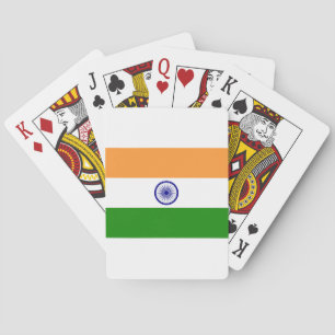 Jeu De Cartes Drapeau Indien - Image de haute qualité