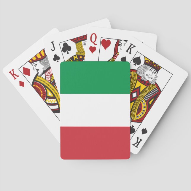 Jeu De Cartes Drapeau Italie (dos)