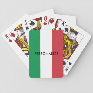 Jeu De Cartes Drapeau italien des cartes de jeu faites sur